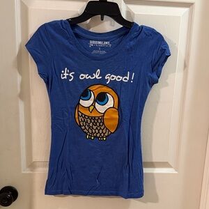Drumline Blue Owl Short Sleeve Tee